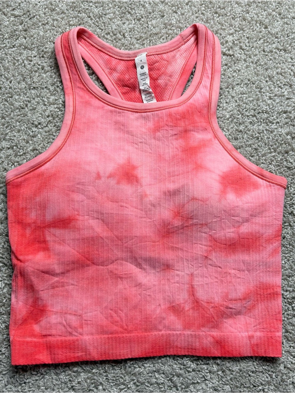 Lululemon Ebb to Street Cropped Racerback Tank Top